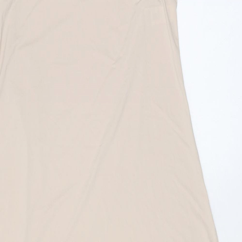 Marks and Spencer Womens Beige Polyester Top Dress Size 12 - Long