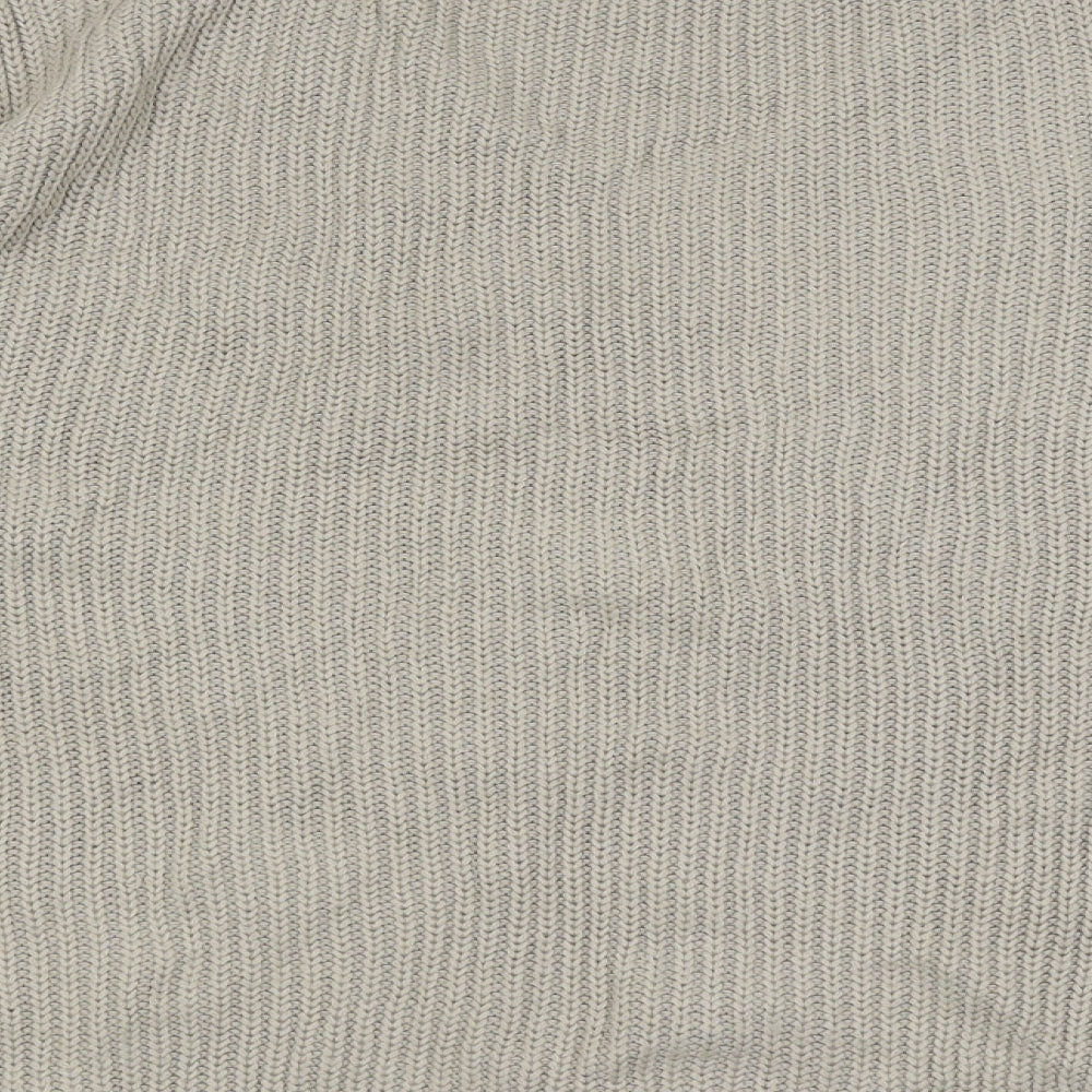 Ellie B Womens Beige Round Neck Acrylic Pullover Jumper Size 18