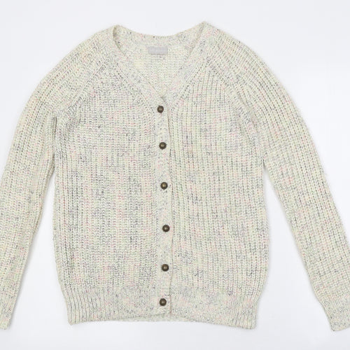 I Love Girls Wear Boys Multicoloured Round Neck Polyester Cardigan Jumper Size 12-13 Years Button