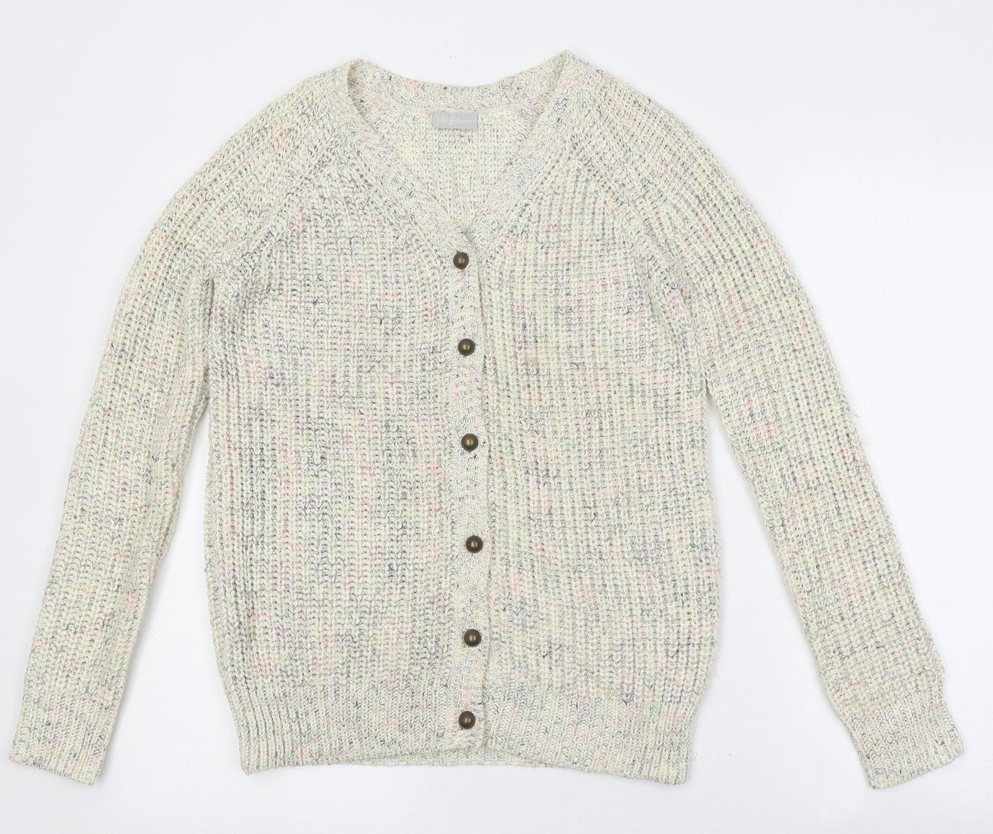I Love Girls Wear Boys Multicoloured Round Neck Polyester Cardigan Jumper Size 12-13 Years Button