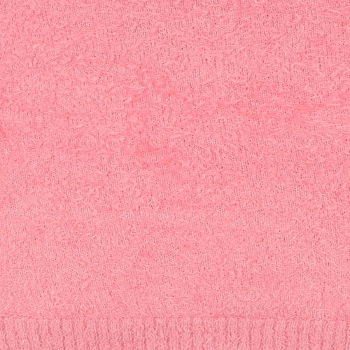 Marks and Spencer Womens Pink Round Neck Polyester Pullover Jumper Size M - Original