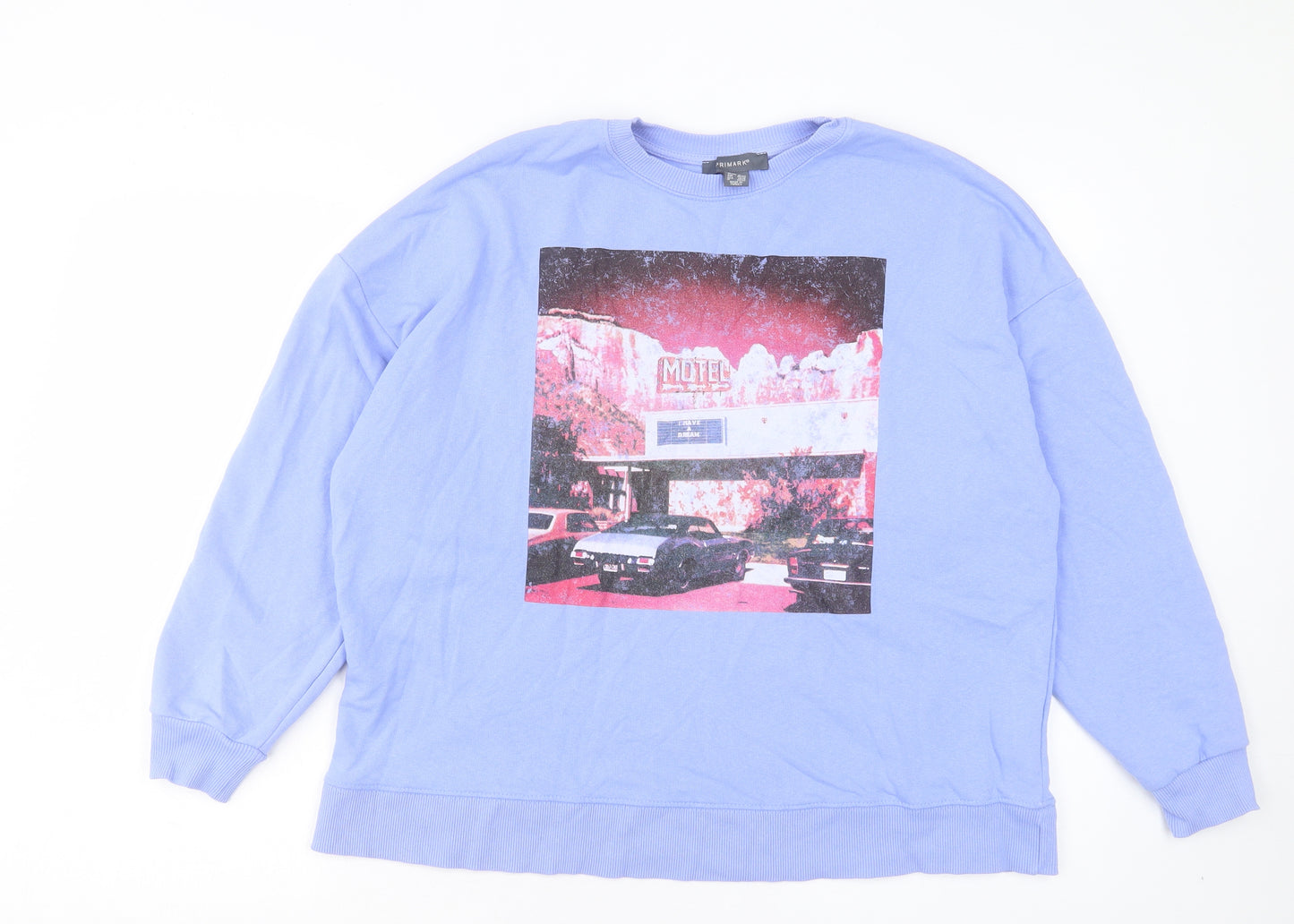 Primark Womens Purple Cotton Pullover Sweatshirt Size XL Pullover - Motel