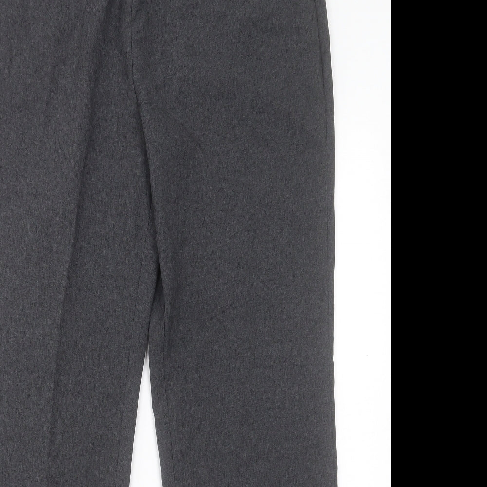 Bonmarché Womens Grey Polyester Trousers Size 12 L29 in Regular