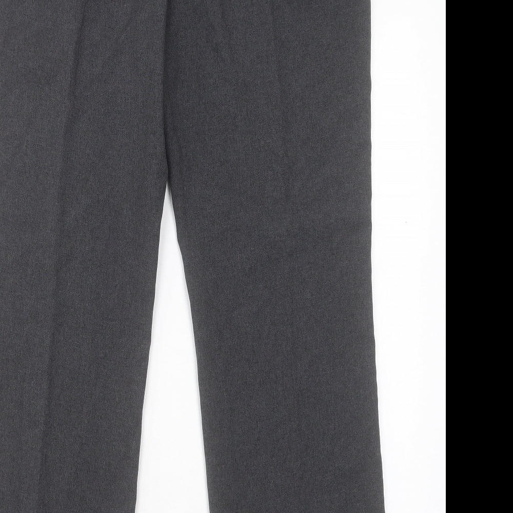 Bonmarché Womens Grey Polyester Trousers Size 12 L29 in Regular