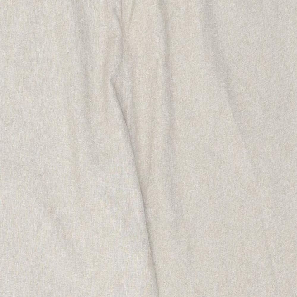 Bonmarché Womens Beige Polyester Trousers Size 18 L28 in Regular