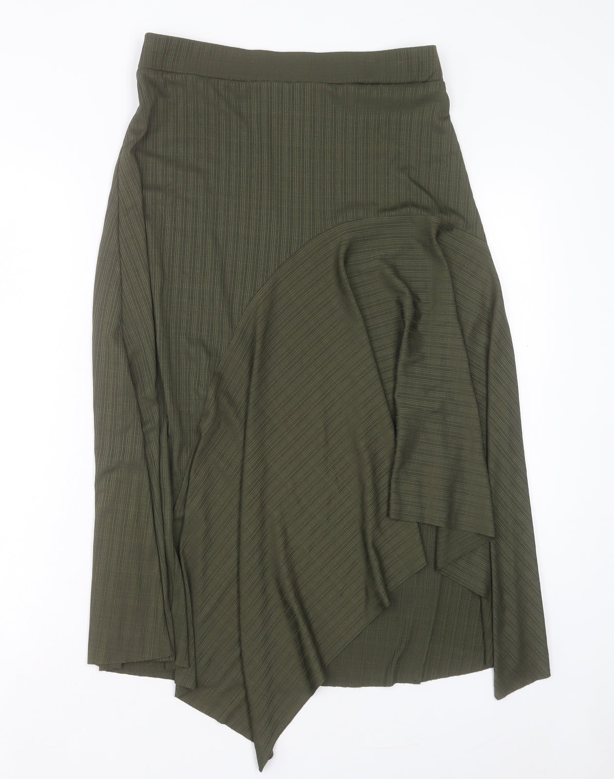 George Womens Green Polyester A-Line Skirt Size 10 Regular Pull On