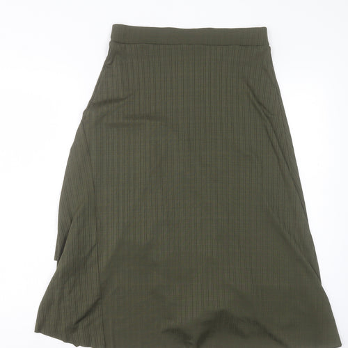 George Womens Green Polyester A-Line Skirt Size 10 Regular Pull On