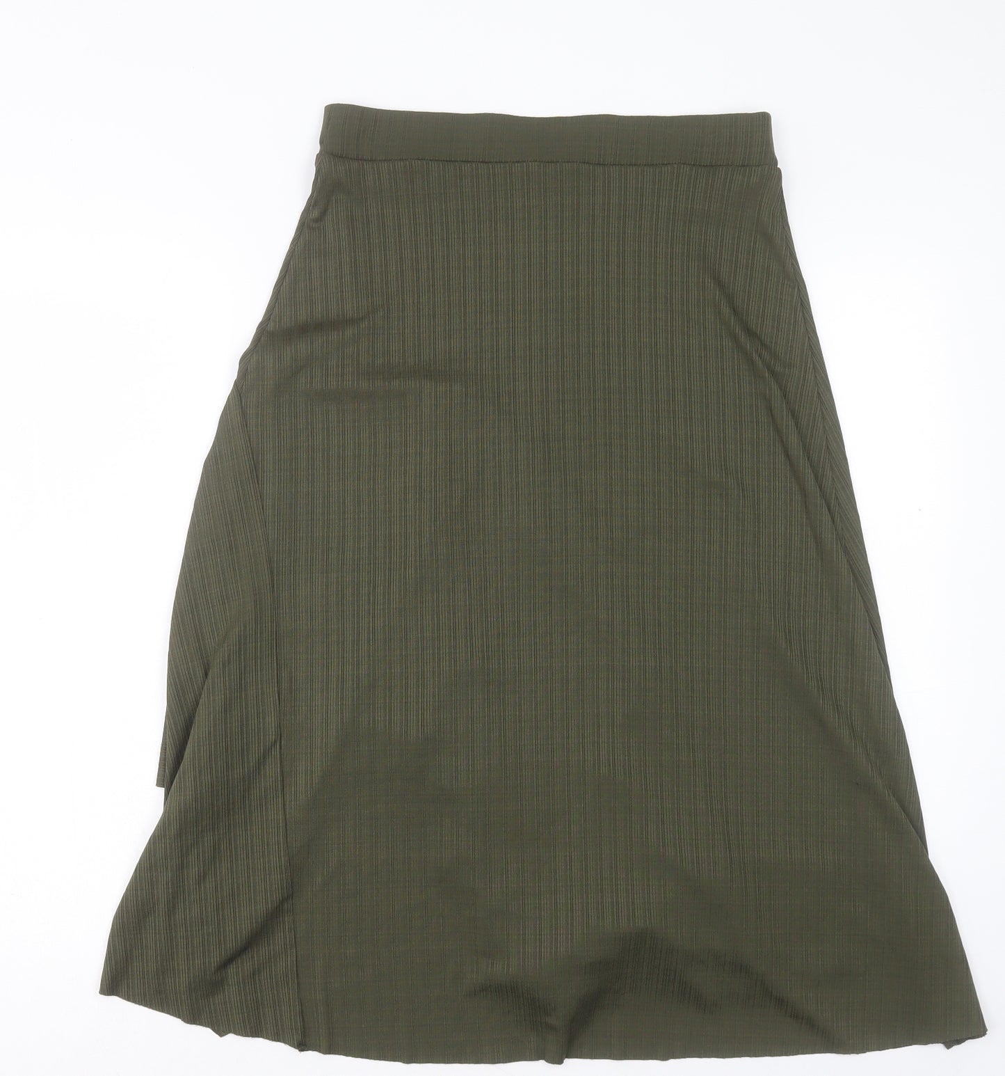 George Womens Green Polyester A-Line Skirt Size 10 Regular Pull On