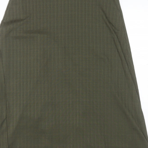 George Womens Green Polyester A-Line Skirt Size 10 Regular Pull On