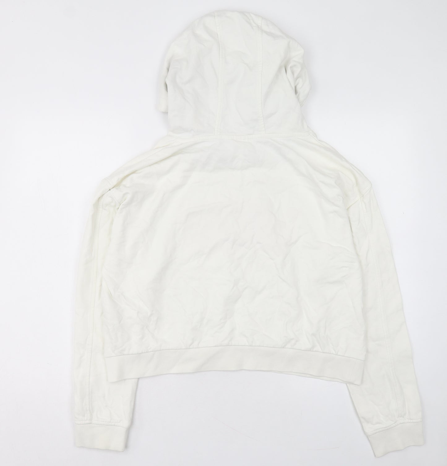 VANS Womens White Cotton Pullover Hoodie Size L Pullover