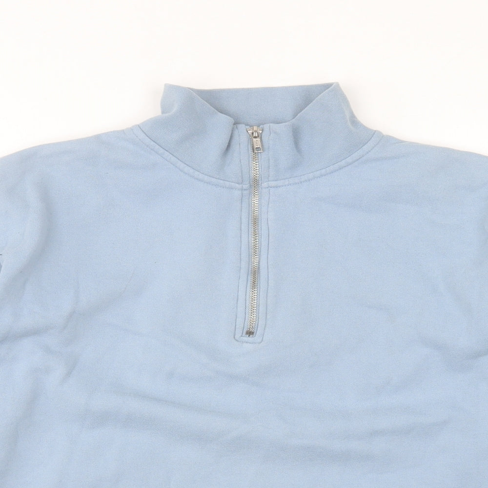 Topman Mens Blue Cotton Pullover Sweatshirt Size M