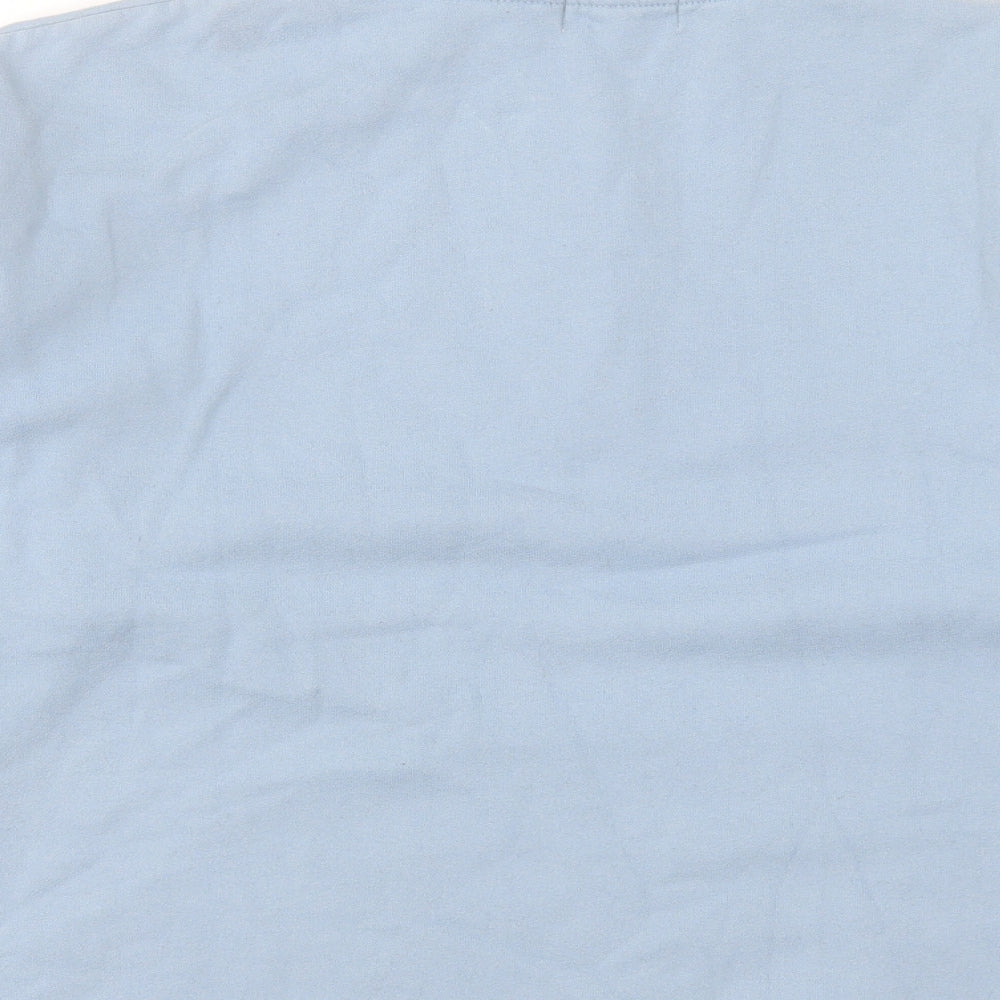 Topman Mens Blue Cotton Pullover Sweatshirt Size M