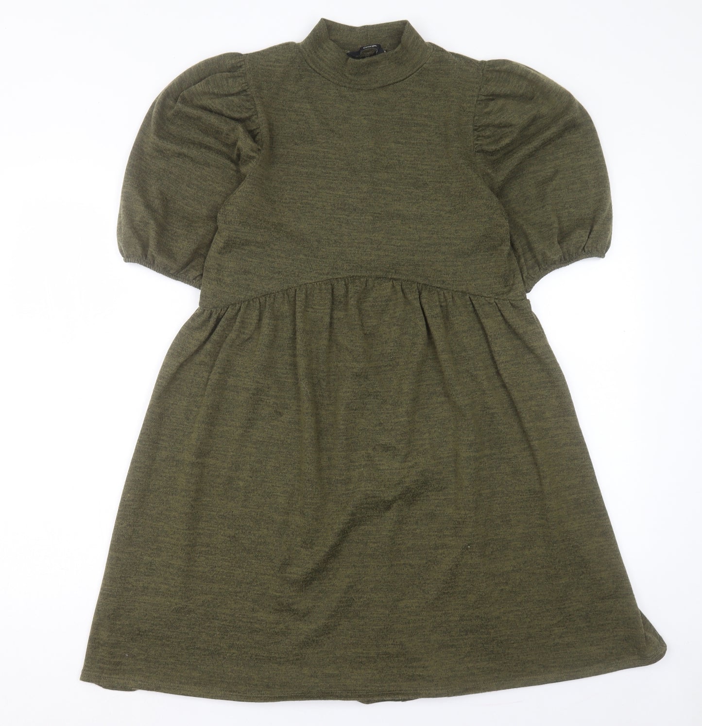 George Womens Green Polyester A-Line Size 10 High Neck Pullover