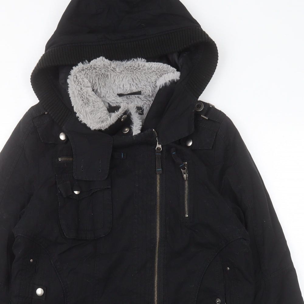 NEXT Womens Black Jacket Coat Size 16 Zip