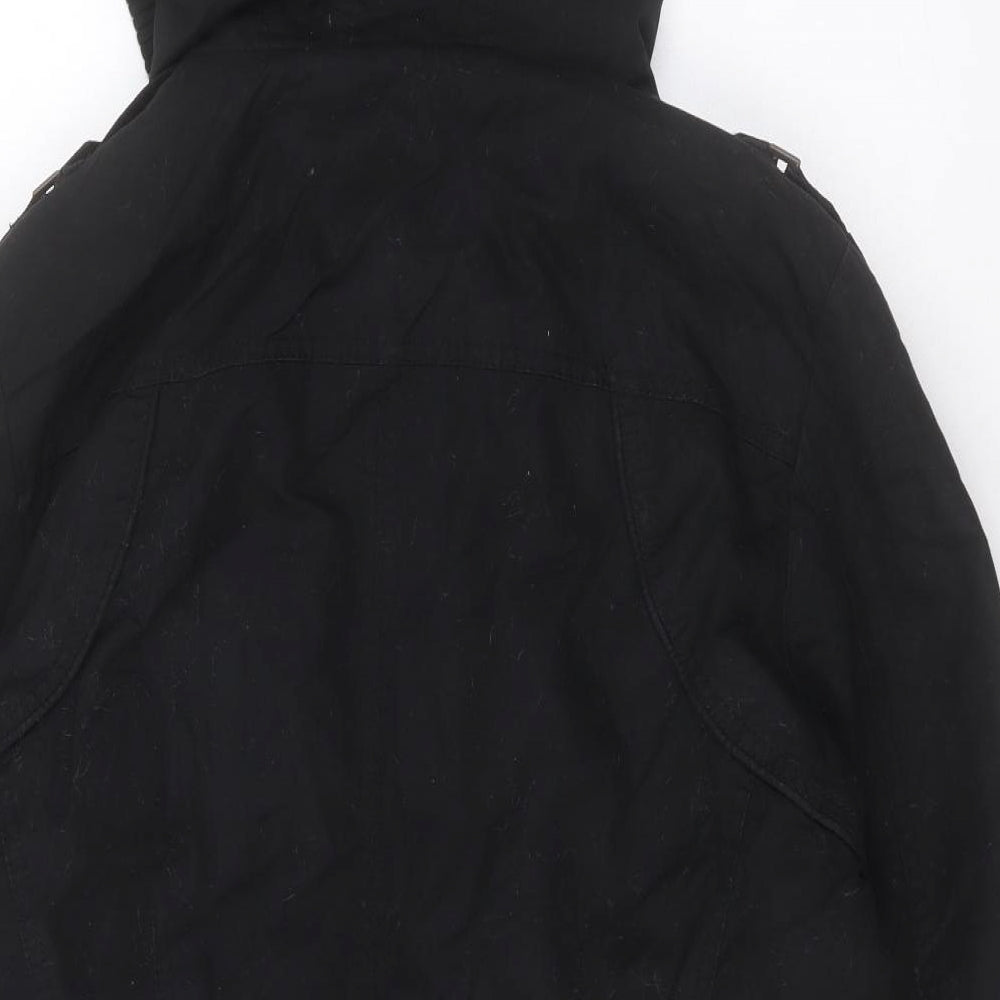 NEXT Womens Black Jacket Coat Size 16 Zip
