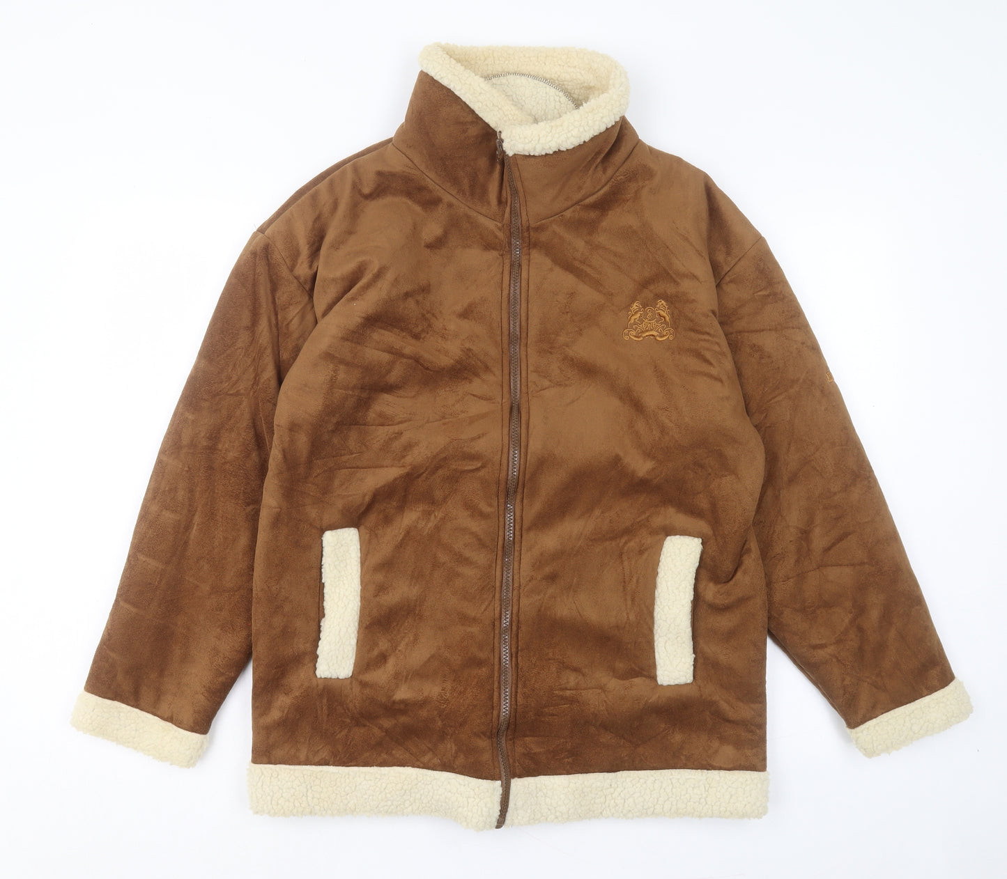 Greenwoods Mens Brown Jacket Size XS Zip