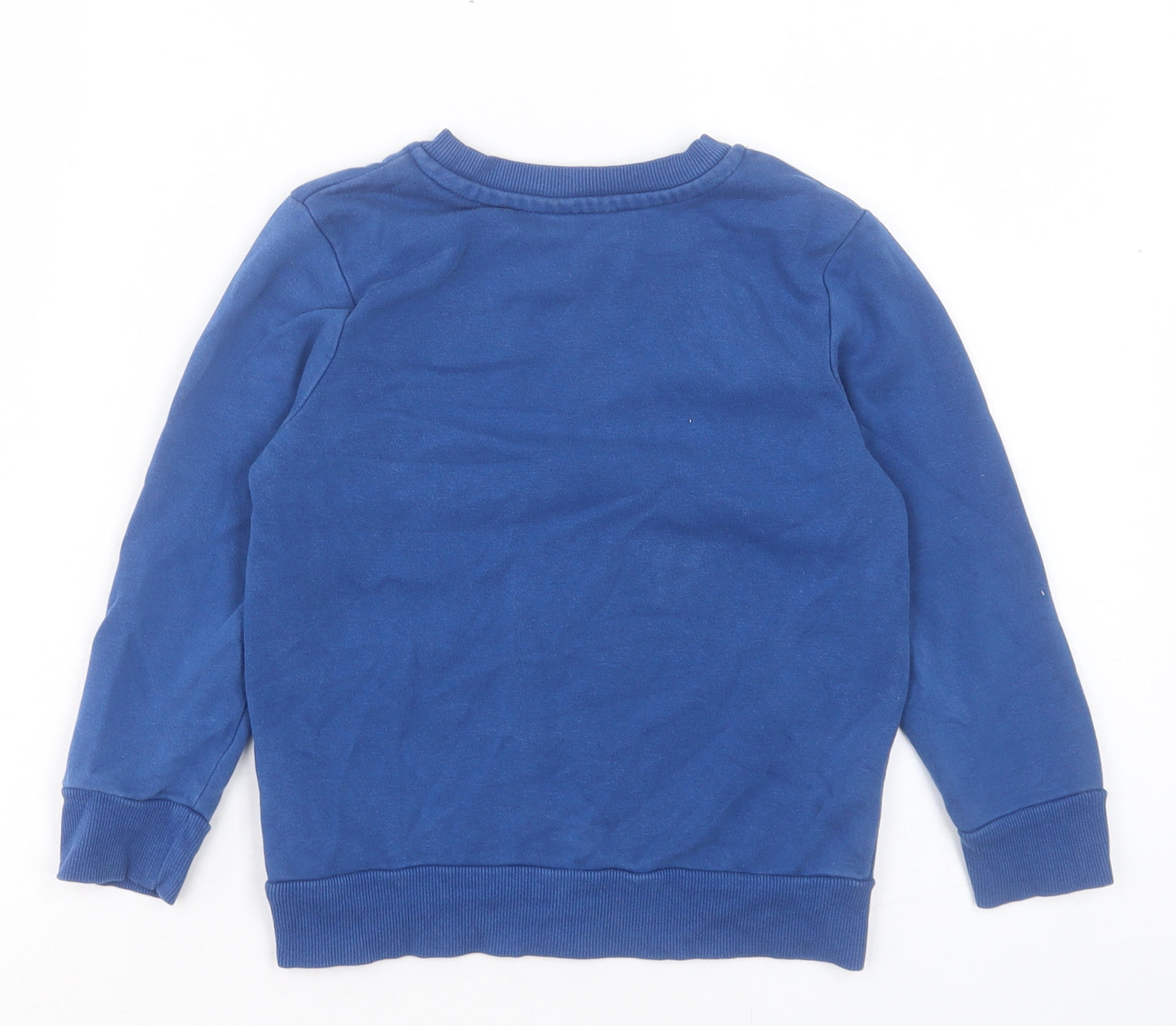 George Boys Blue Cotton Pullover Sweatshirt Size 4-5 Years Pullover