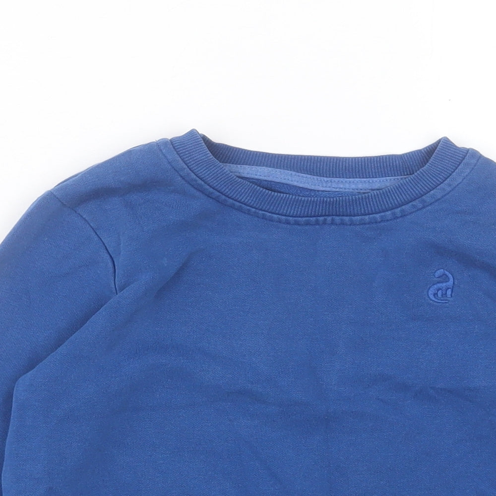 George Boys Blue Cotton Pullover Sweatshirt Size 4-5 Years Pullover