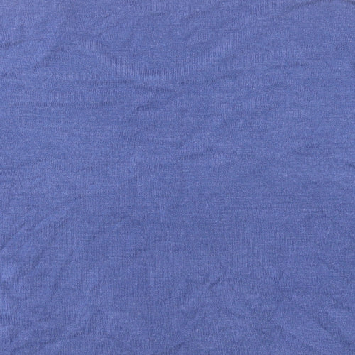Bonmarché Womens Purple V-Neck Acrylic Pullover Jumper Size M