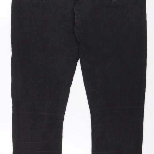 Select Womens Black Cotton Skinny Jeans Size 10 L27 in Regular Zip