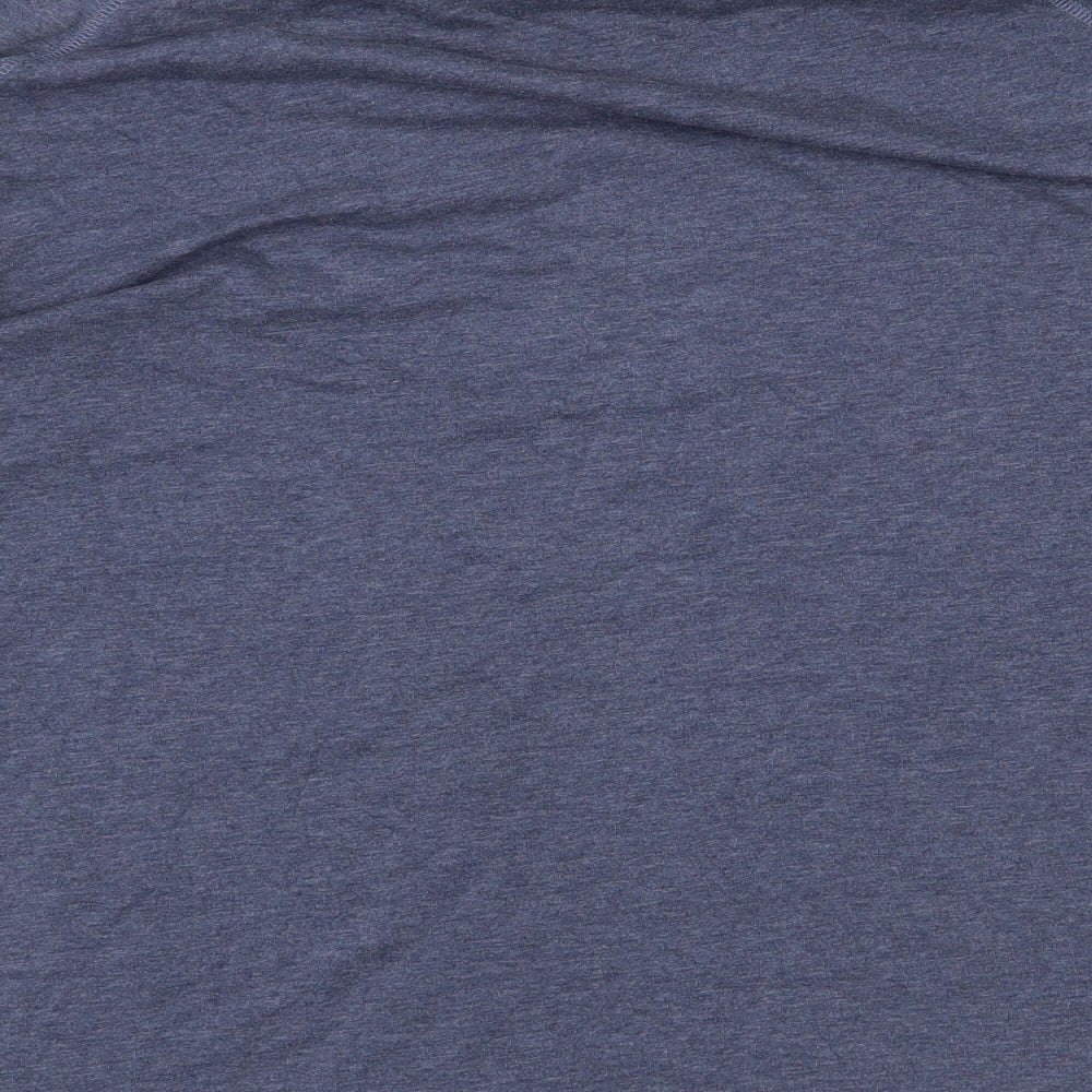 NEXT Womens Blue Cotton Basic T-Shirt Size 14 Round Neck - Star