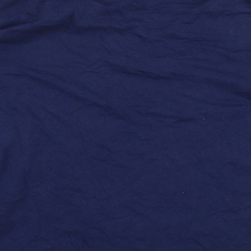TU Womens Blue 100% Cotton Basic T-Shirt Size 16 Round Neck - Christmas Dogs