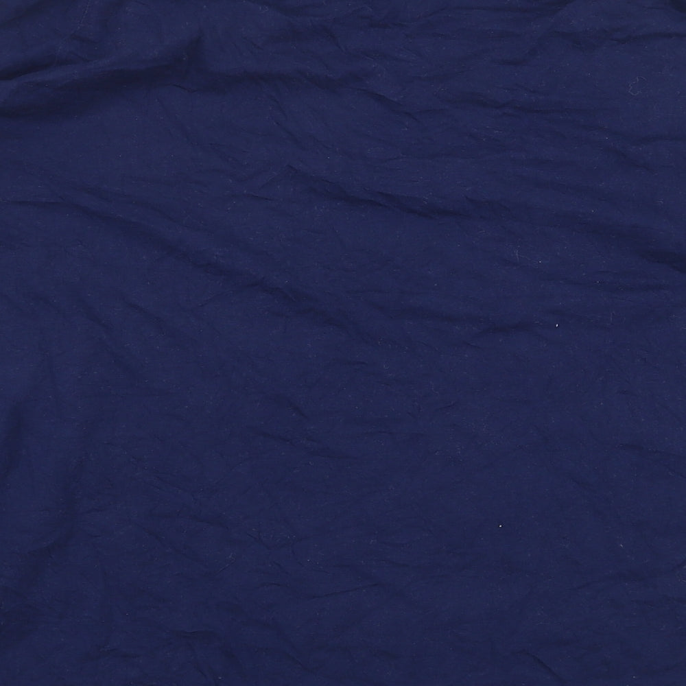 TU Womens Blue 100% Cotton Basic T-Shirt Size 16 Round Neck - Christmas Dogs