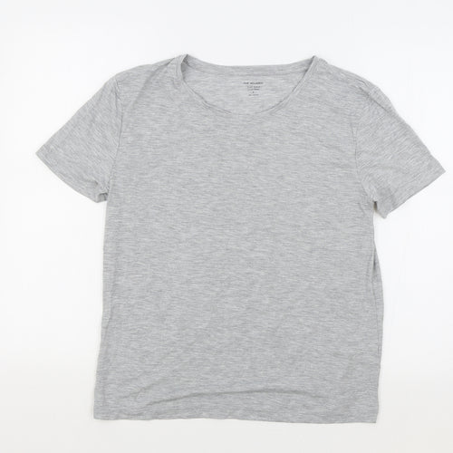 Marks and Spencer Womens Grey Polyester Jersey T-Shirt Size 6 Crew Neck