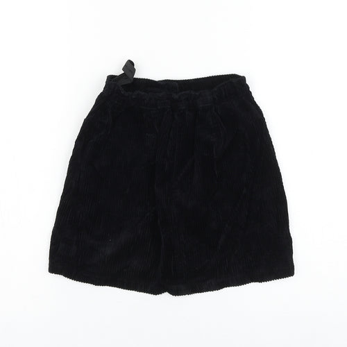 NEXT Girls Black Cotton A-Line Skirt Size 10 Years Regular Button