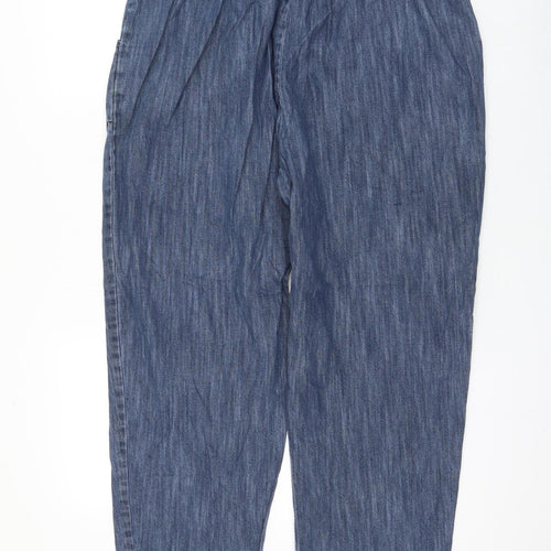 Julipa Womens Blue Polyester Tapered Jeans Size 36 in L25 in Regular Drawstring