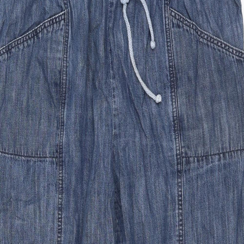 Julipa Womens Blue Polyester Tapered Jeans Size 36 in L25 in Regular Drawstring