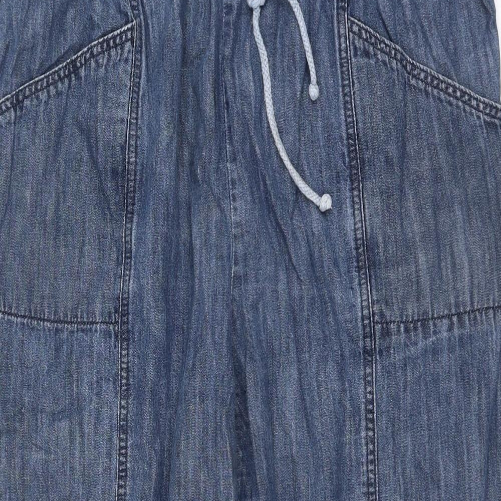 Julipa Womens Blue Polyester Tapered Jeans Size 36 in L25 in Regular Drawstring
