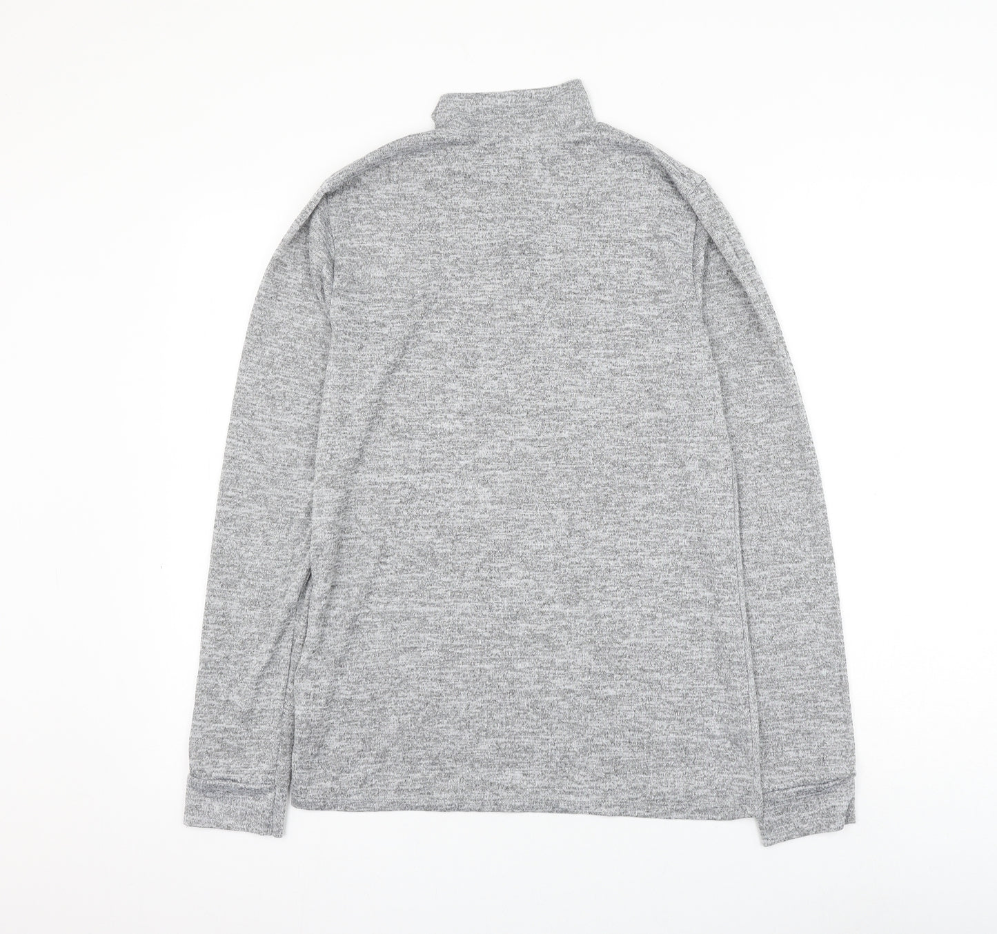 BoohooMAN Mens Grey Polyester Pullover Sweatshirt Size S