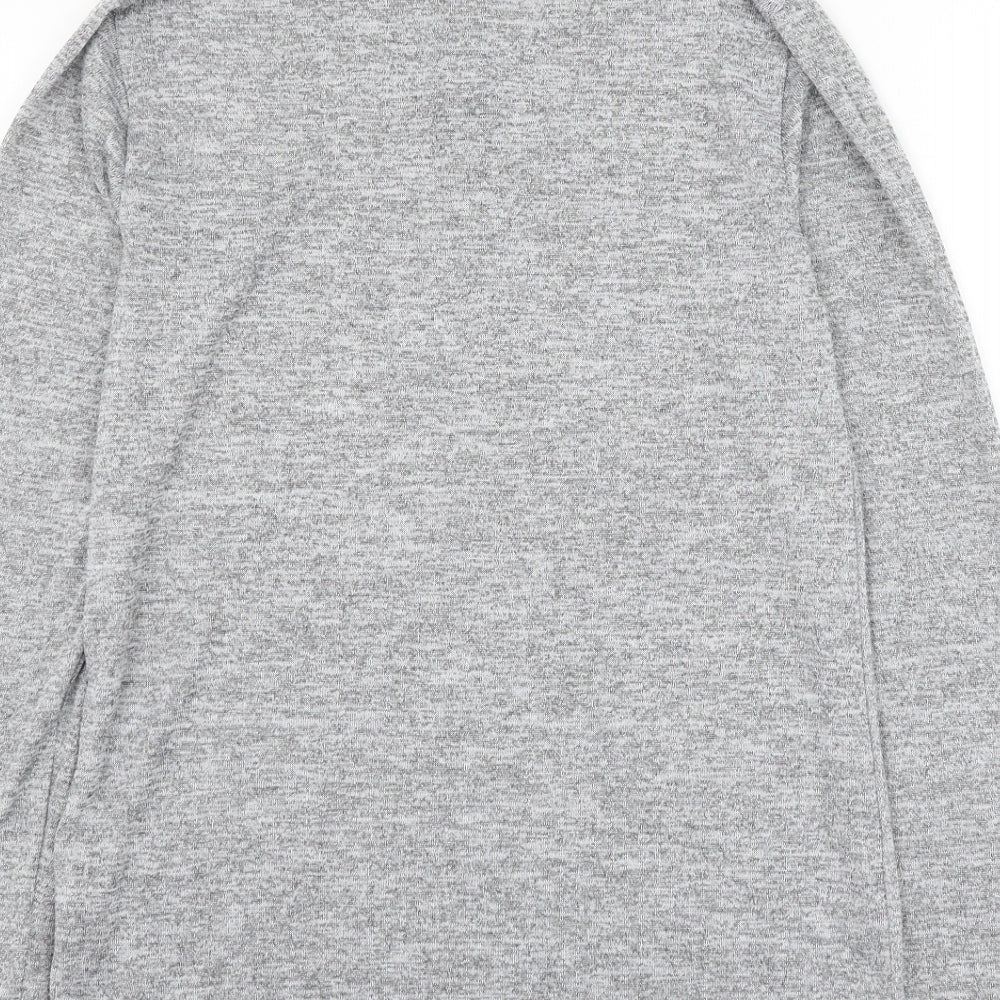 BoohooMAN Mens Grey Polyester Pullover Sweatshirt Size S