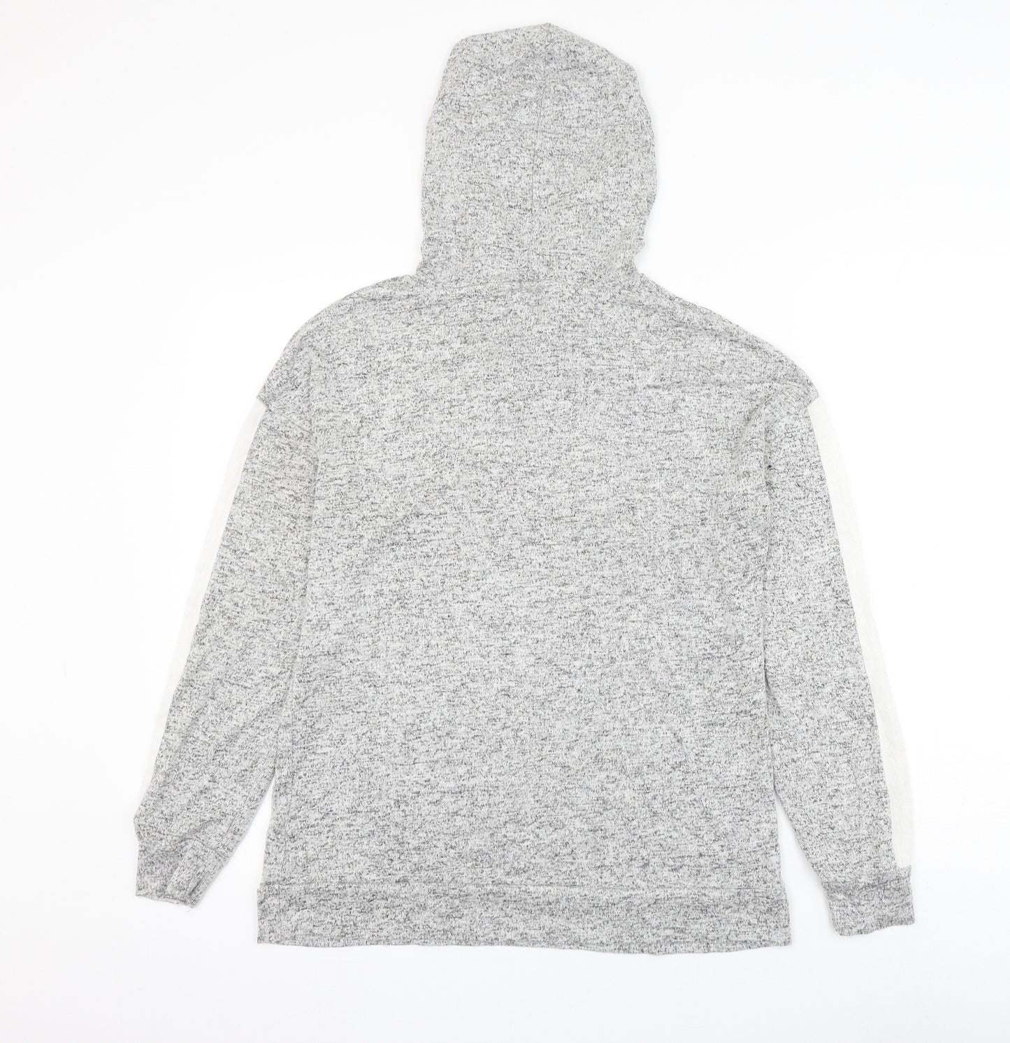 Papaya Womens Grey Viscose Pullover Hoodie Size 10 Pullover