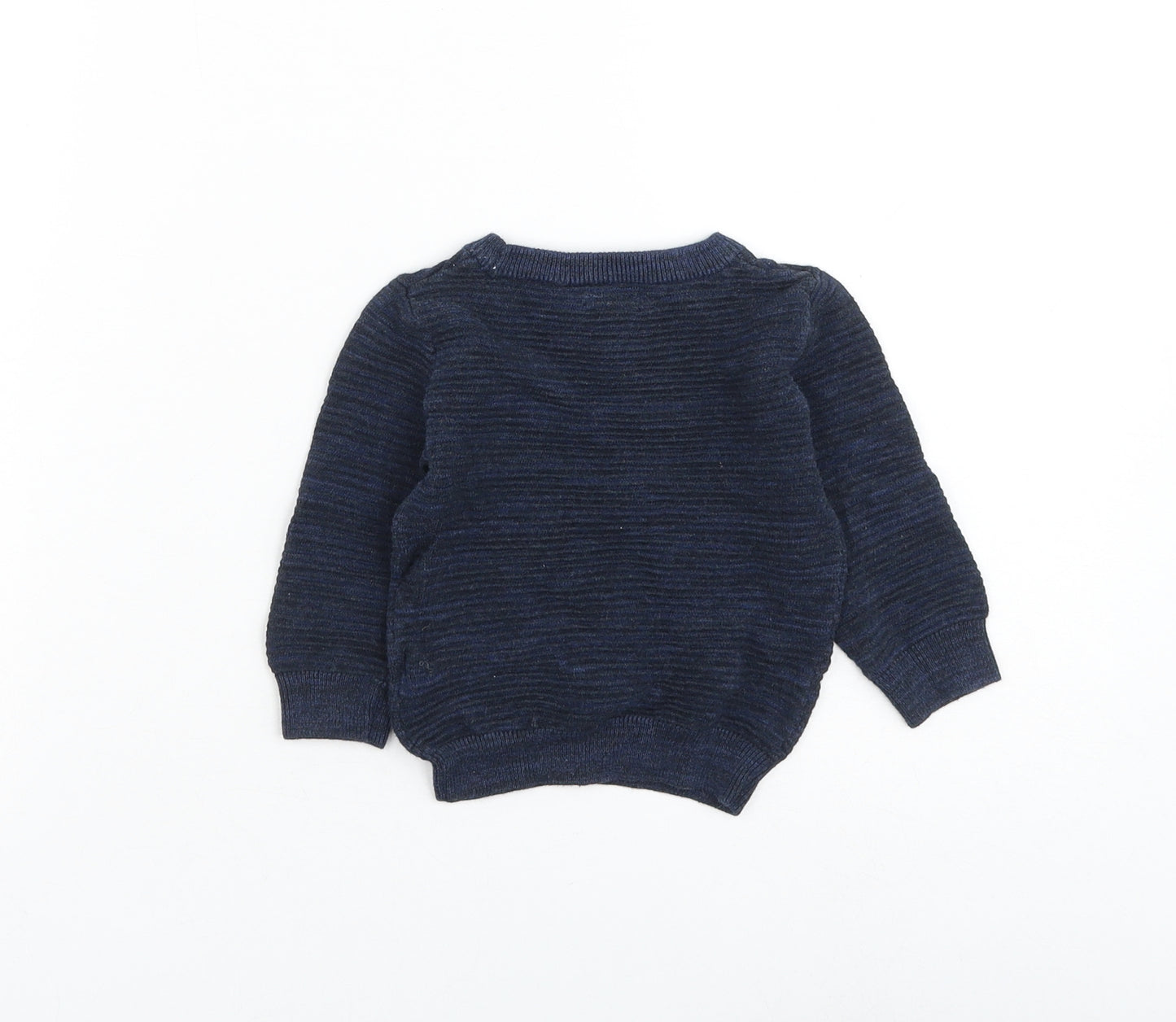 NEXT Boys Blue Cotton Pullover Jumper Size 6-9 Months Pullover