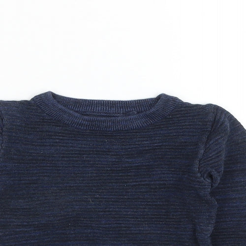 NEXT Boys Blue Cotton Pullover Jumper Size 6-9 Months Pullover