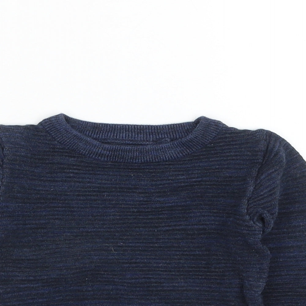NEXT Boys Blue Cotton Pullover Jumper Size 6-9 Months Pullover
