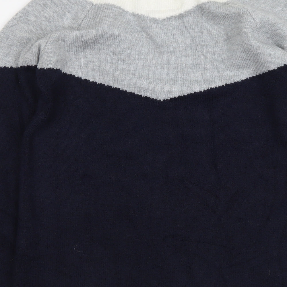 Falmer Heritage Womens Blue Roll Neck Polyester Pullover Jumper Size 10