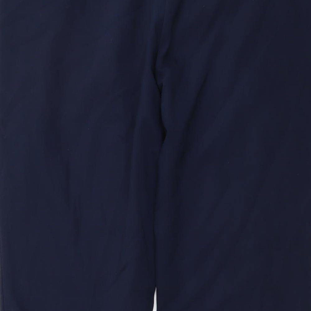 Papaya Womens Blue Cotton Trousers Size 16 L26 in Regular Button