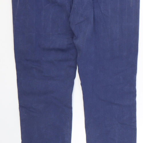 Marks and Spencer Womens Blue Lyocell Skinny Jeans Size 8 L27 in Regular Zip