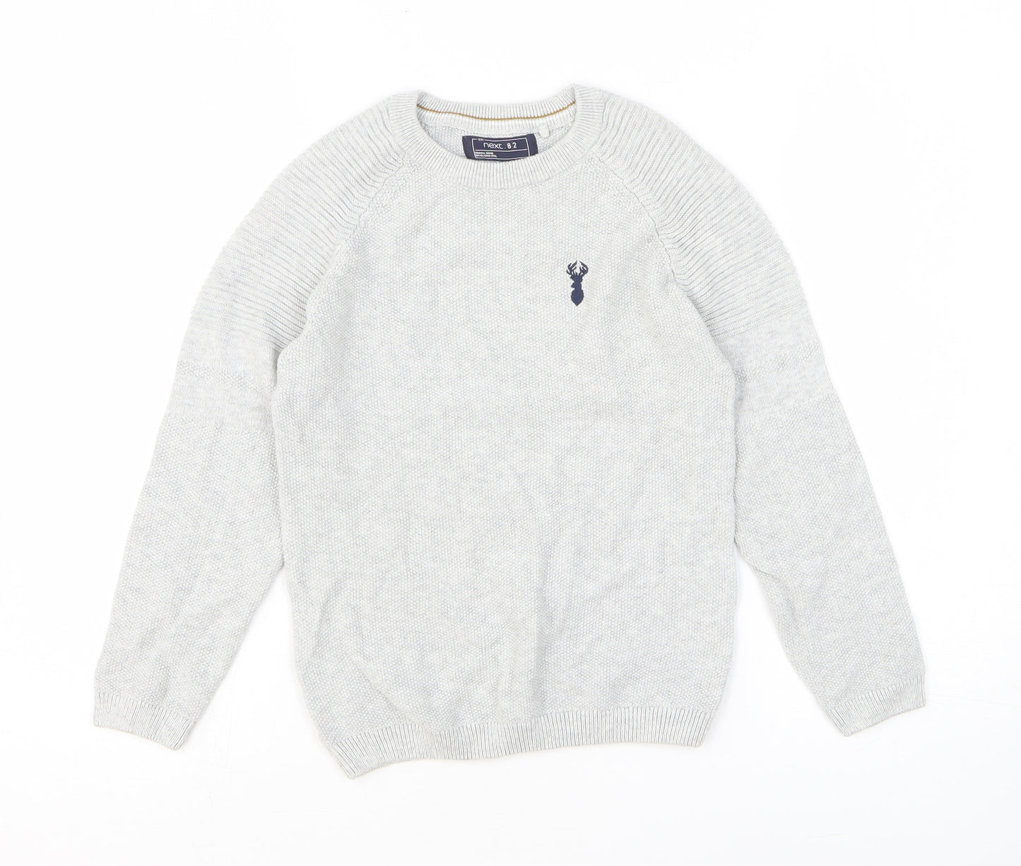 NEXT Boys Grey 100% Cotton Pullover Sweatshirt Size 6 Years Pullover