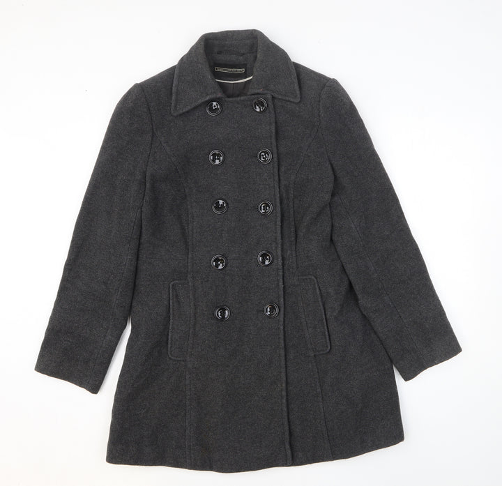 BHS Womens Grey Overcoat Coatigan Size 12