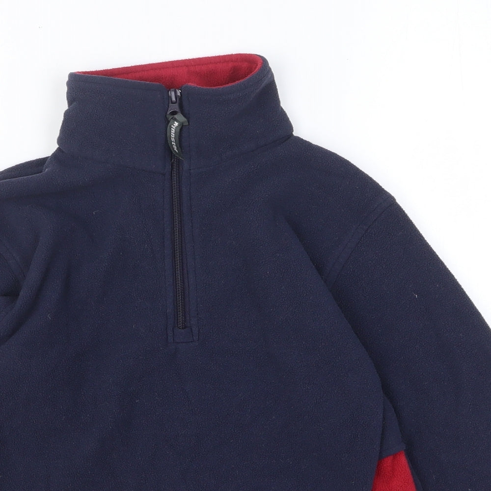 Wynnster Boys Blue Polyester Pullover Sweatshirt Size 5-6 Years Pullover