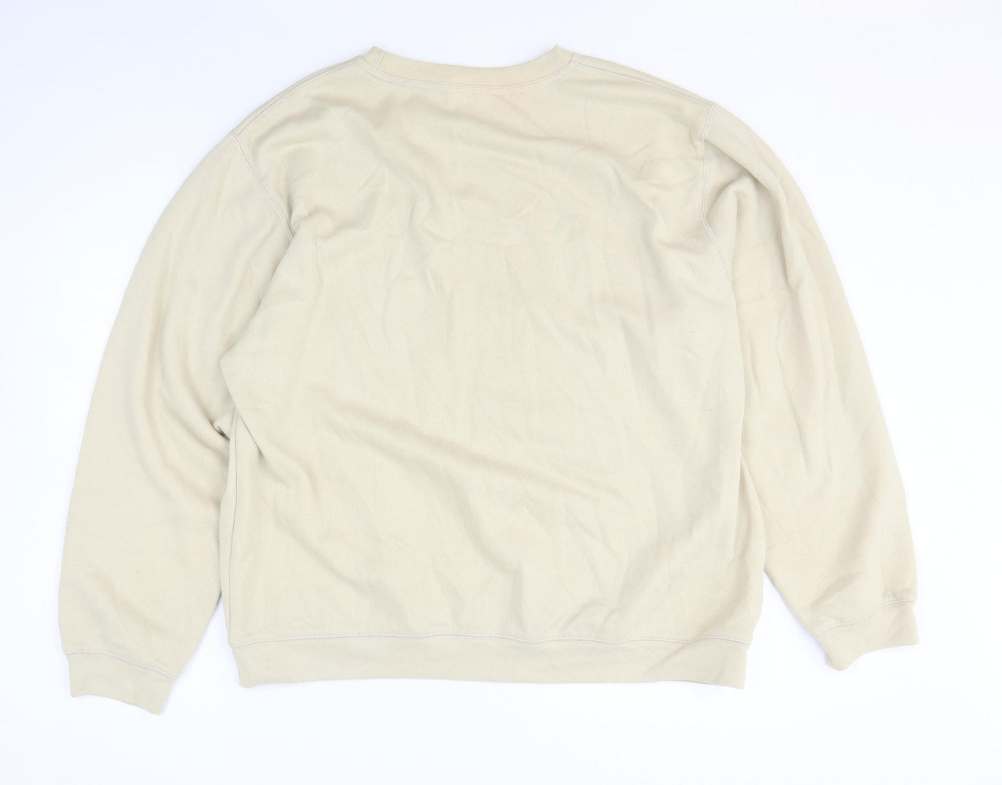Matalan Mens Beige Polyester Pullover Sweatshirt Size XL