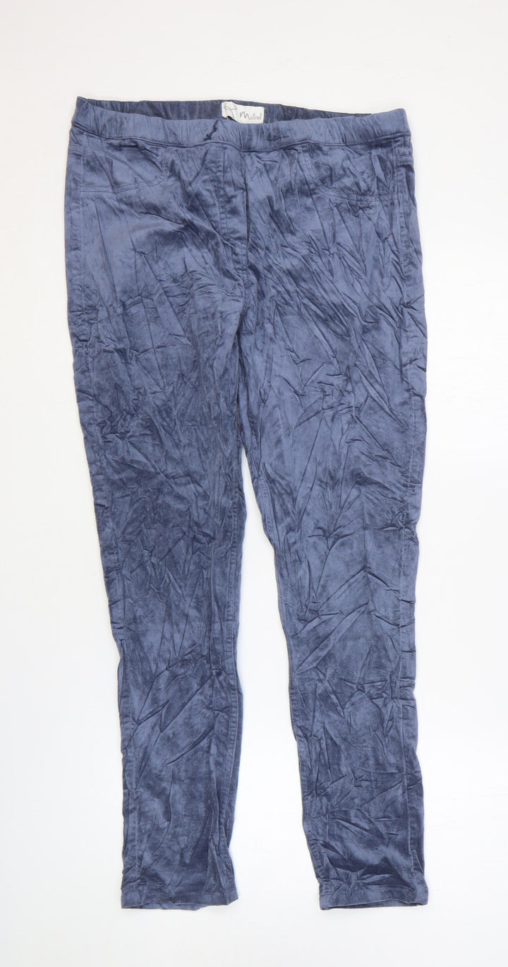Mistral Womens Blue Cotton Tapered Jeans Size 12 L27 in Regular