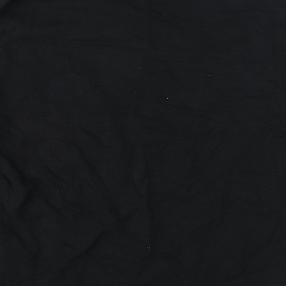 AllSaints Mens Black Crew Neck Cotton Pullover Jumper Size L - logo
