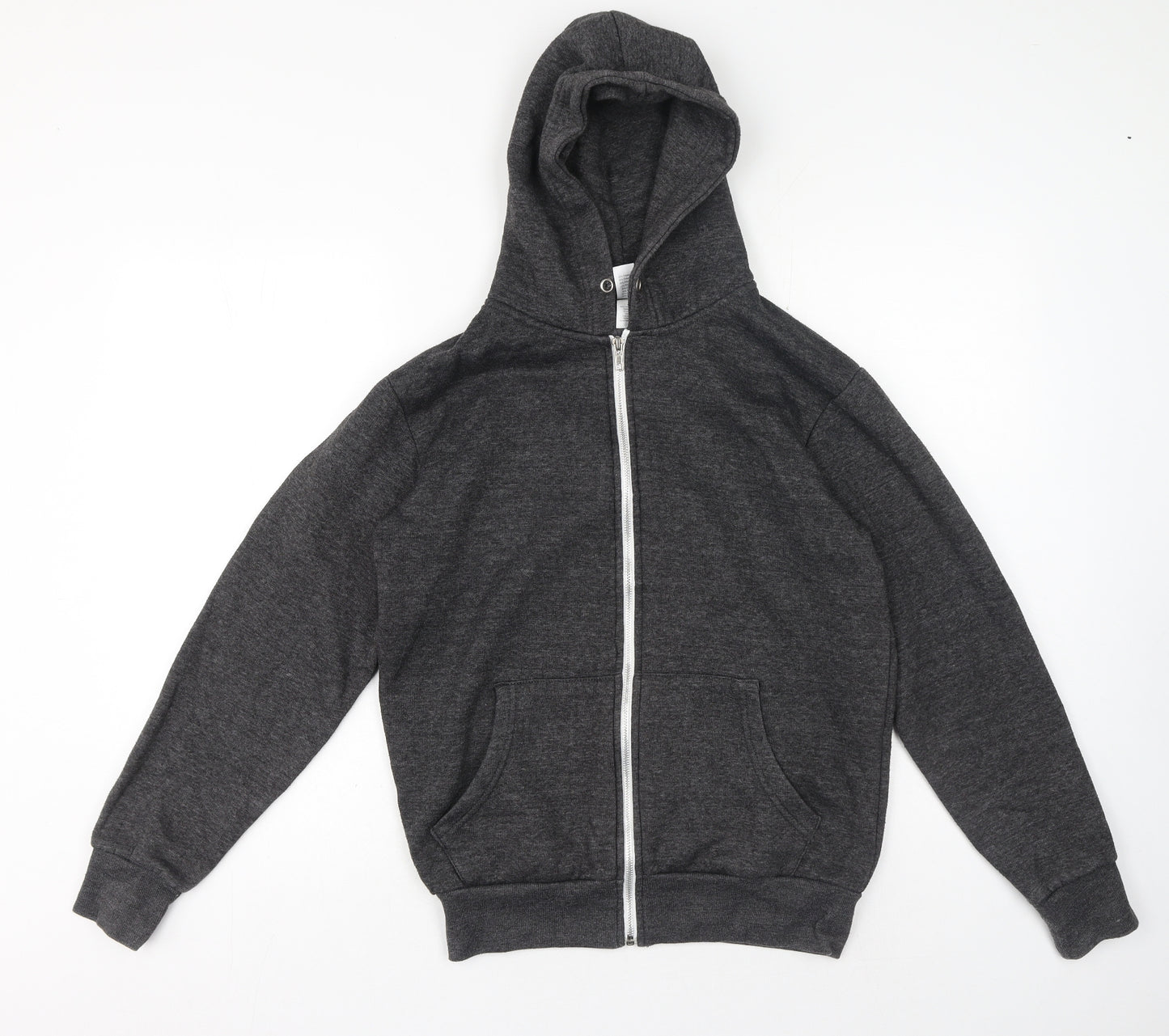American Authentic Mens Grey High Neck Polyester Full Zip Jumper Size S