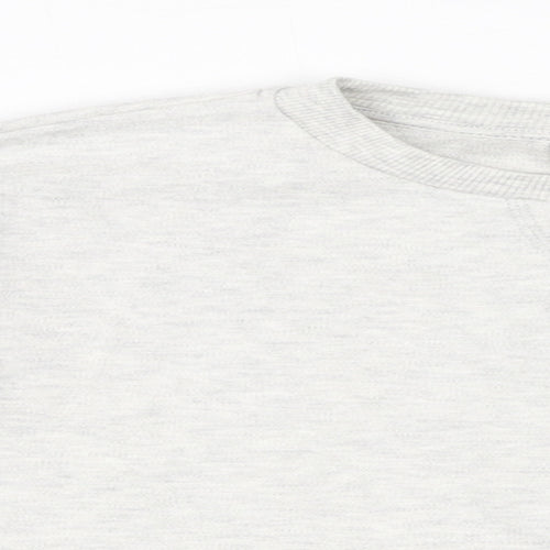 Zara Girls Grey Polyester Pullover Sweatshirt Size 9 Years Pullover