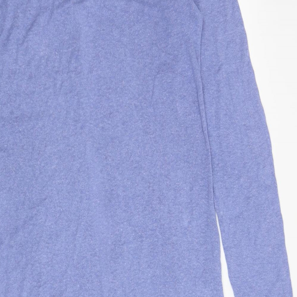 Braintree Womens Blue V-Neck Hemp Cardigan Jumper Size XL